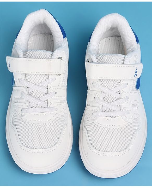 Pine Kids Sneakers Shoes with Velcro Closure - White