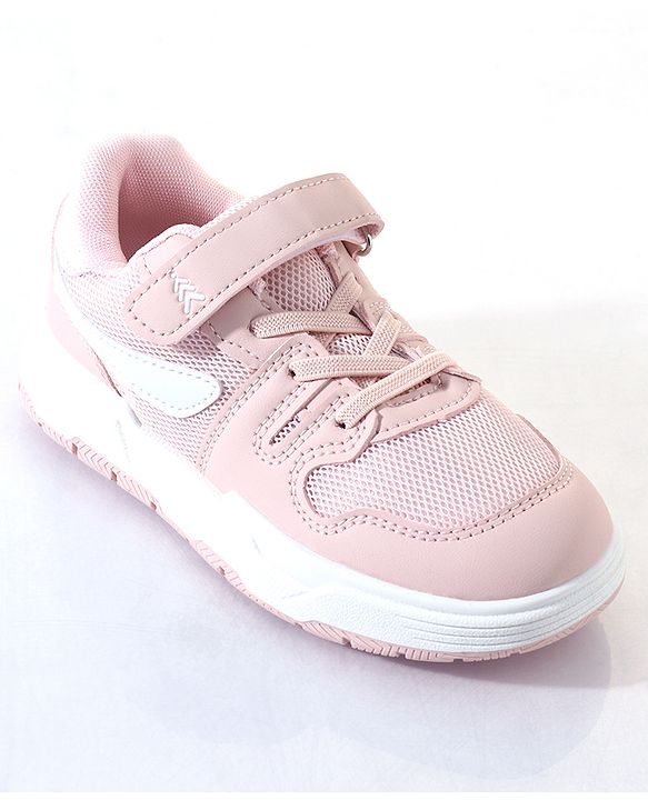 Pine Kids Sneakers Shoes with Velcro Closure - White