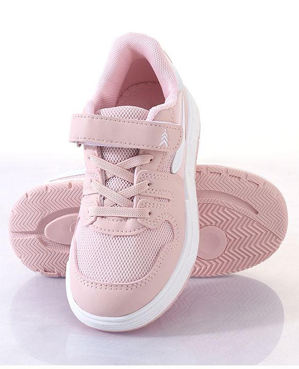 Pine Kids Sneakers Shoes with Velcro Closure - White