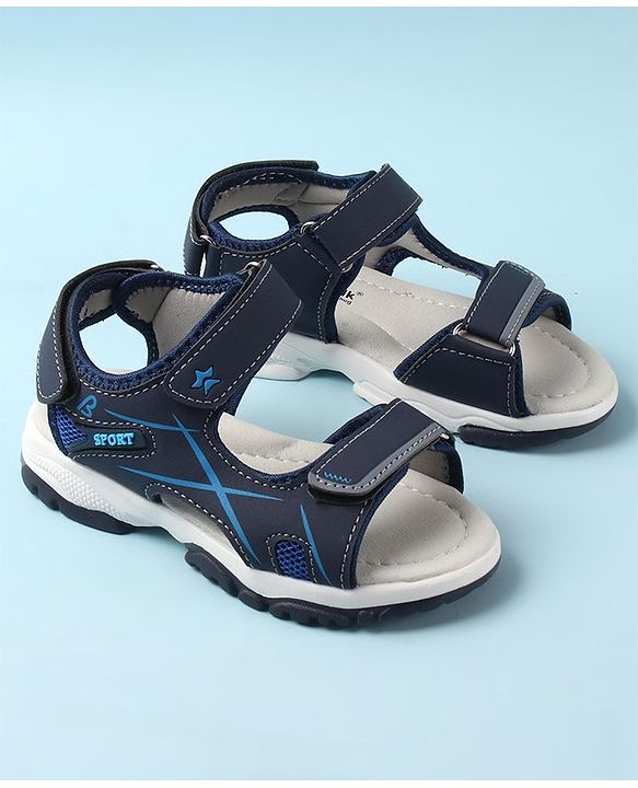 Cute Walk by Babyhug Velcro Closure Sandals - Blue