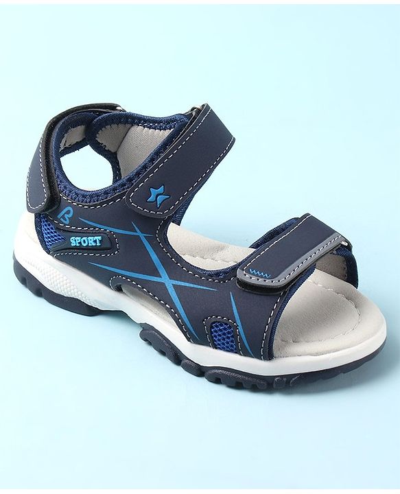 Cute Walk by Babyhug Velcro Closure Sandals - Blue