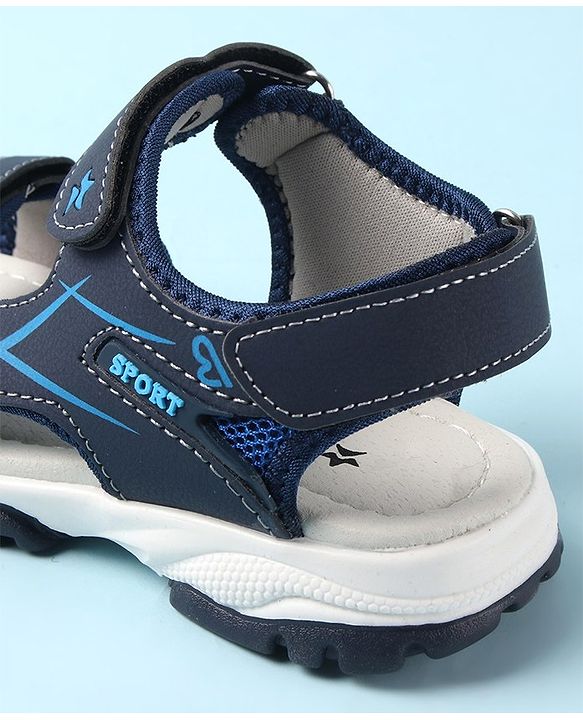 Cute Walk by Babyhug Velcro Closure Sandals - Blue