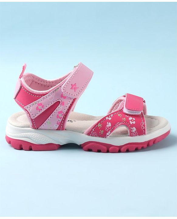 Cute Walk by Babyhug Velcro Closure Sandals - Pink