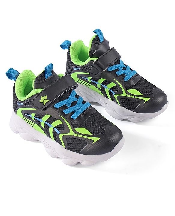 Cute Walk by Babyhug Velcro Closure Sneaker Shoes - Black