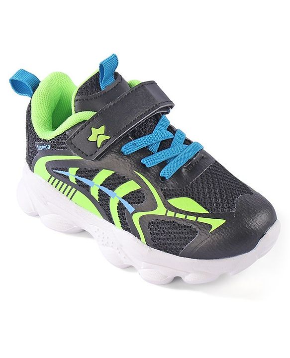 Cute Walk by Babyhug Velcro Closure Sneaker Shoes - Black