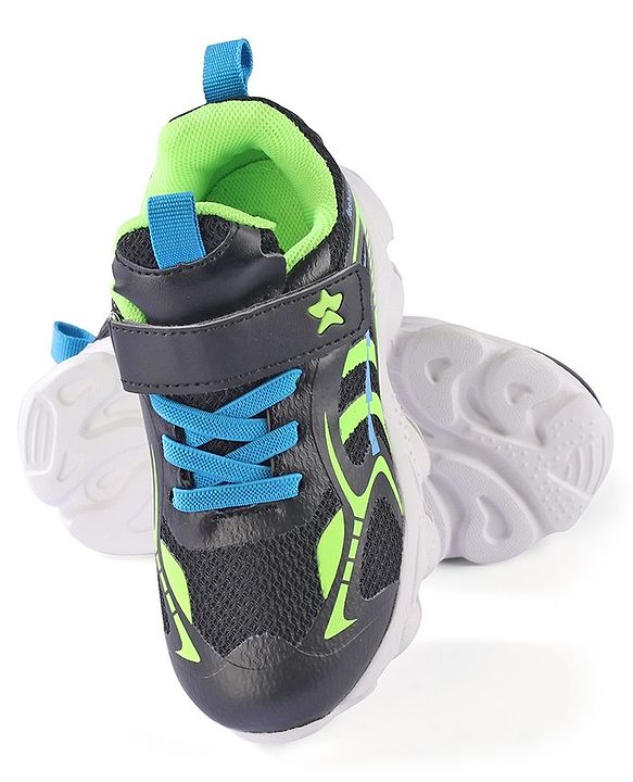 Cute Walk by Babyhug Velcro Closure Sneaker Shoes - Black