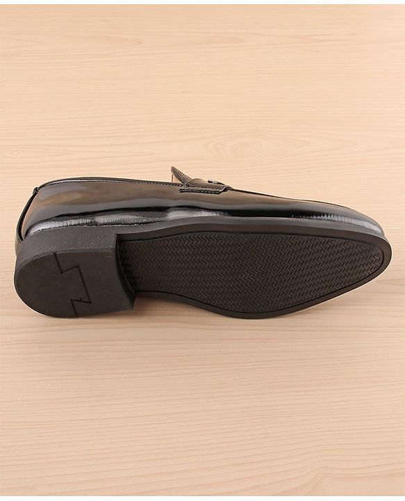 Pine Kids Slip On Party Wear Shoes - Black