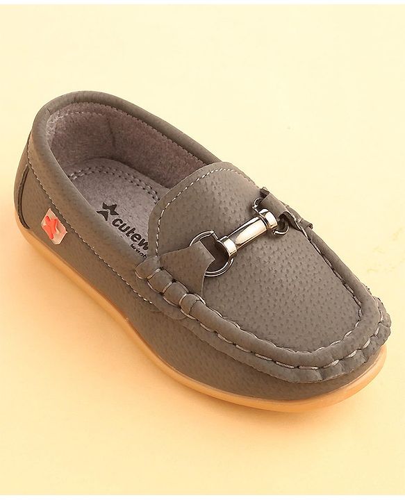 Cute Walk by Babyhug Slip On Formal & Partywear Shoes - Grey