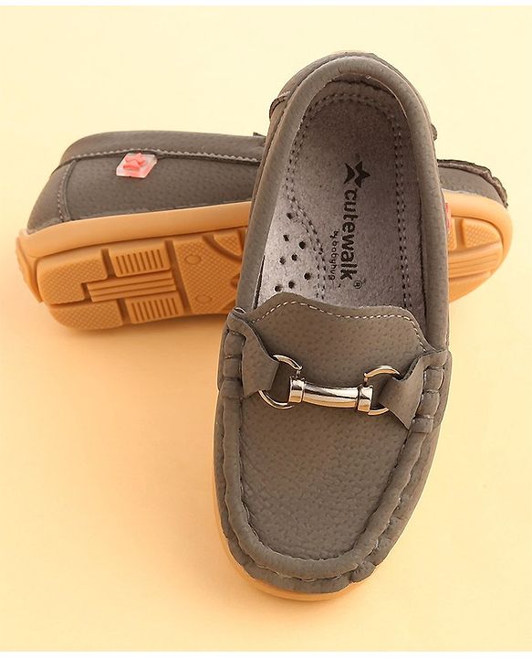 Cute Walk by Babyhug Slip On Formal & Partywear Shoes - Grey