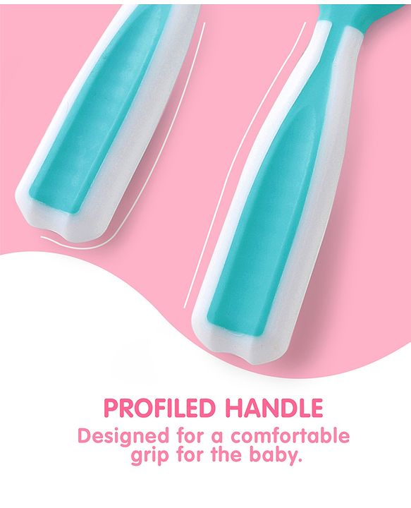 Babyhug Pre Spoon Baby Cutlery Set Pack of 2 - Blue
