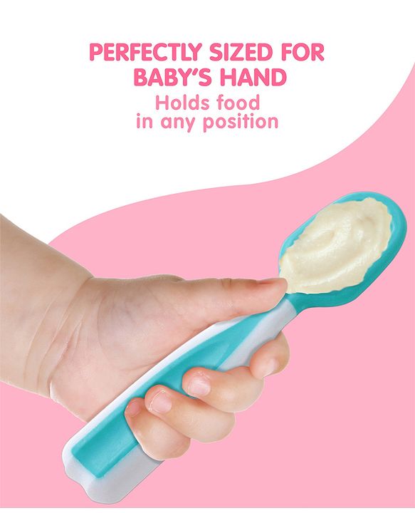 Babyhug Pre Spoon Baby Cutlery Set Pack of 2 - Blue