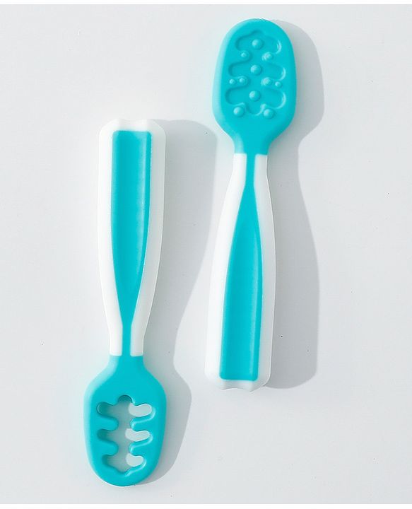 Babyhug Pre Spoon Baby Cutlery Set Pack of 2 - Blue