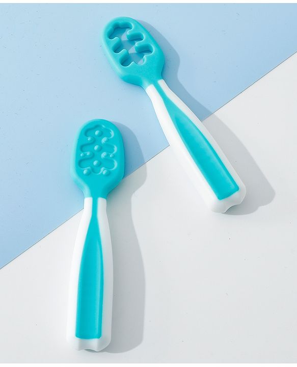 Babyhug Pre Spoon Baby Cutlery Set Pack of 2 - Blue