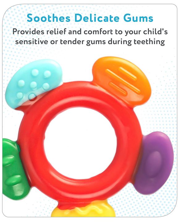 Babyhug Flower Shaped Silicone Teether - Multicolor