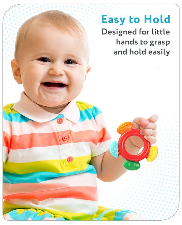 Babyhug Flower Shaped Silicone Teether - Multicolor