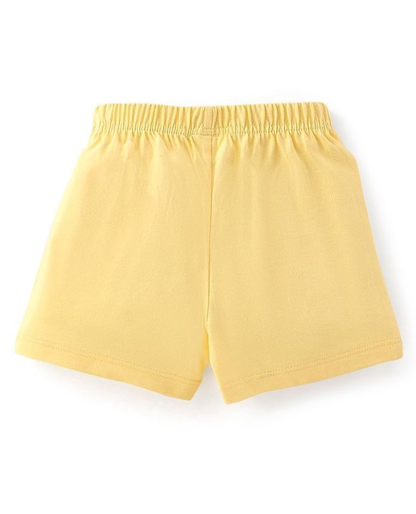 Babyhug Cotton Single Jersey Knit Shorts Floral Print Pack of 3- Multicolor