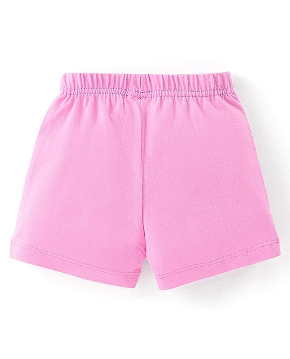 Babyhug Cotton Single Jersey Knit Shorts Floral & Polka Dot Print Pack of 3- Multicolor