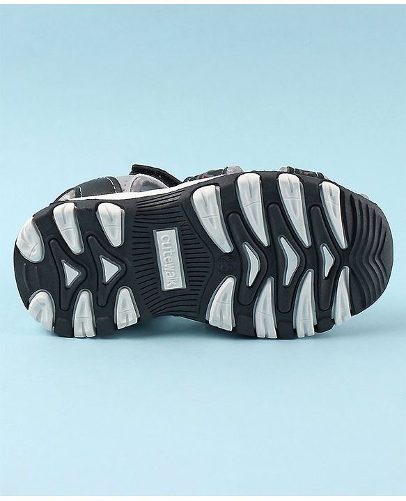 Cute Walk by Babyhug Velcro Closure Sandals - Black