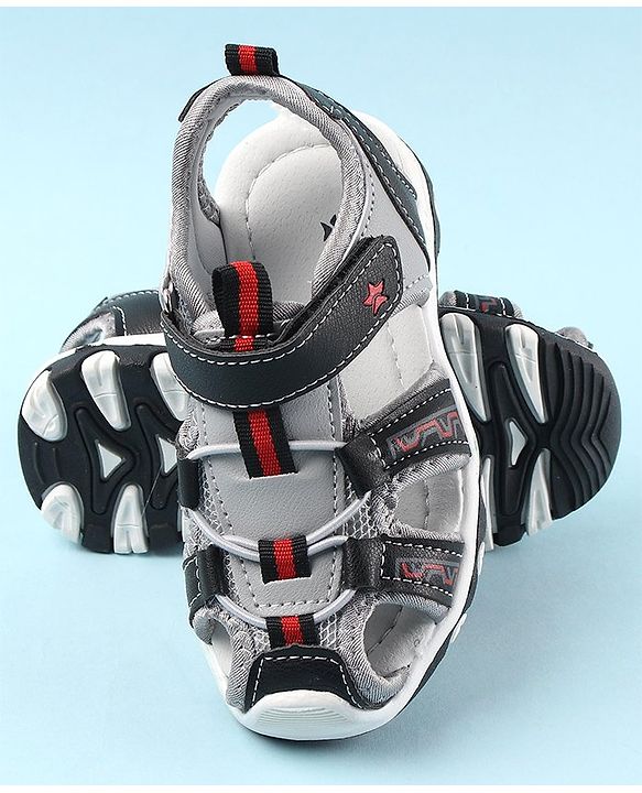 Cute Walk by Babyhug Velcro Closure Sandals - Black
