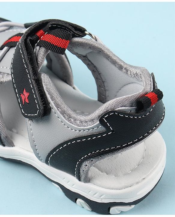 Cute Walk by Babyhug Velcro Closure Sandals - Black