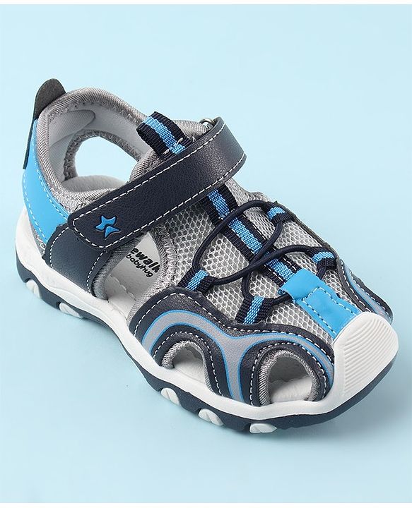 Cute Walk by Babyhug Velcro Closure Casual Sandal - Blue