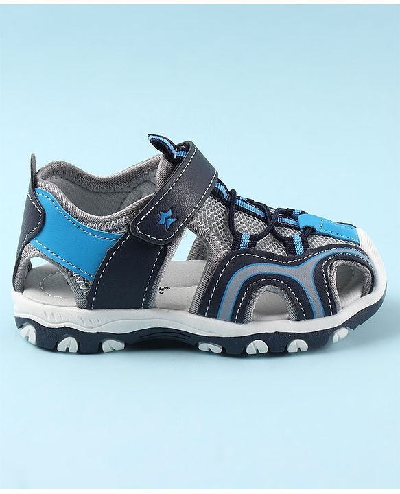 Cute Walk by Babyhug Velcro Closure Casual Sandal - Blue
