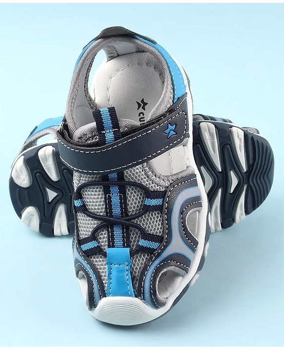 Cute Walk by Babyhug Velcro Closure Casual Sandal - Blue