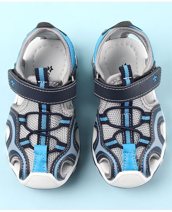 Cute Walk by Babyhug Velcro Closure Casual Sandal - Blue
