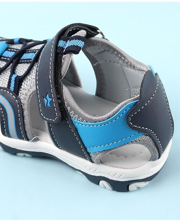 Cute Walk by Babyhug Velcro Closure Casual Sandal - Blue
