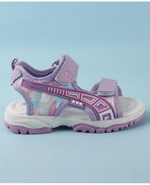 Cute Walk by Babyhug Sandal with Velcro Closure - Purple