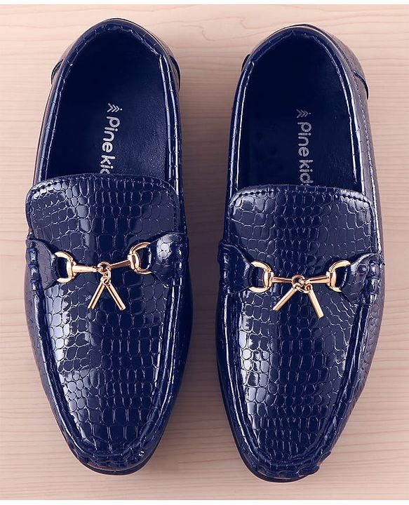Pine Kids Slip-on Party Wear Shoes - Blue