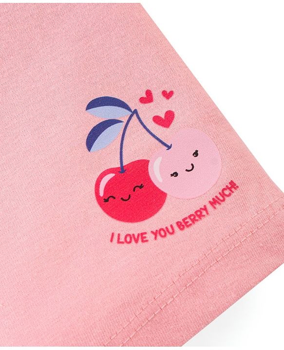 Babyhug Cotton Single Jersey Knit Shorts Polka Dot Print Pack of 3 - Pink Peach & White