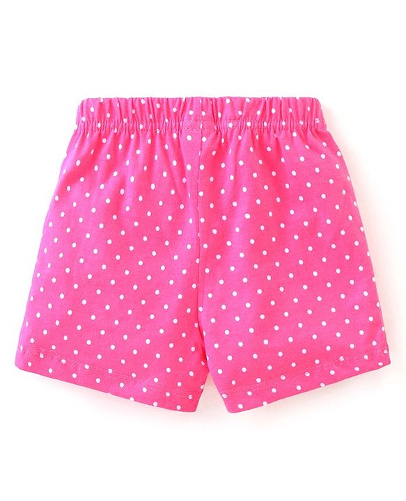 Babyhug Cotton Shorts with Floral Print Pack of 3 - Multicolour