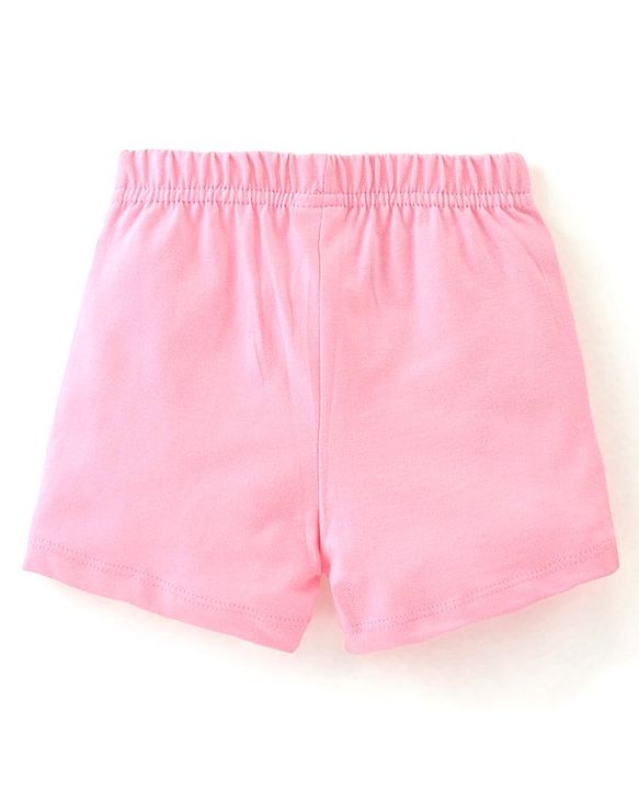 Babyhug Cotton Shorts with Floral Print Pack of 3 - Multicolour