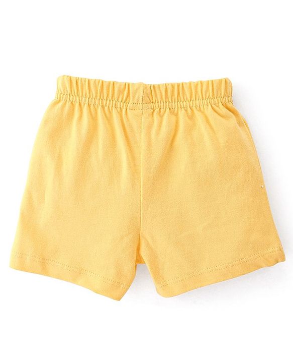 Babyhug Cotton  Knit Shorts Floral Print Pack of 3 - Multicolor