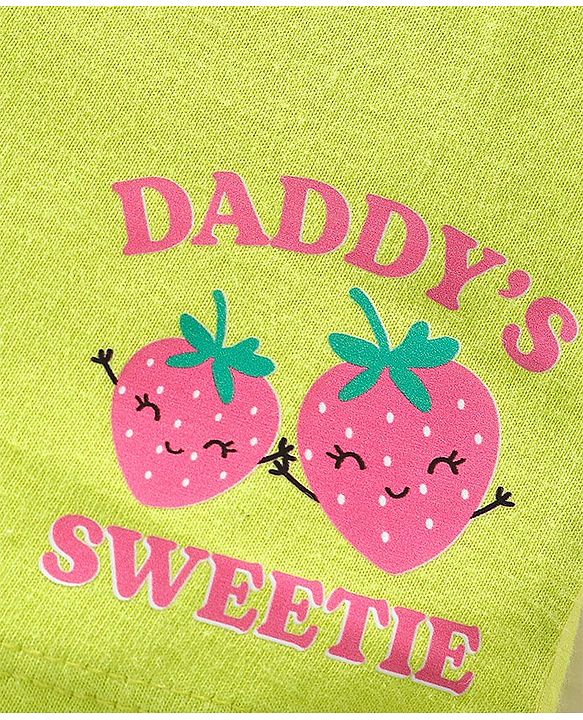 Babyhug Cotton Knit   Shorts Floral & Strawberry Print  Bow Applique Pack of 3 -  Multicolour