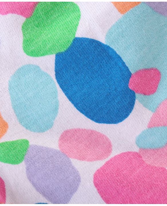 Babyhug Cotton Knit Shorts Polka Dot Print Pack of 3 - Multicolour