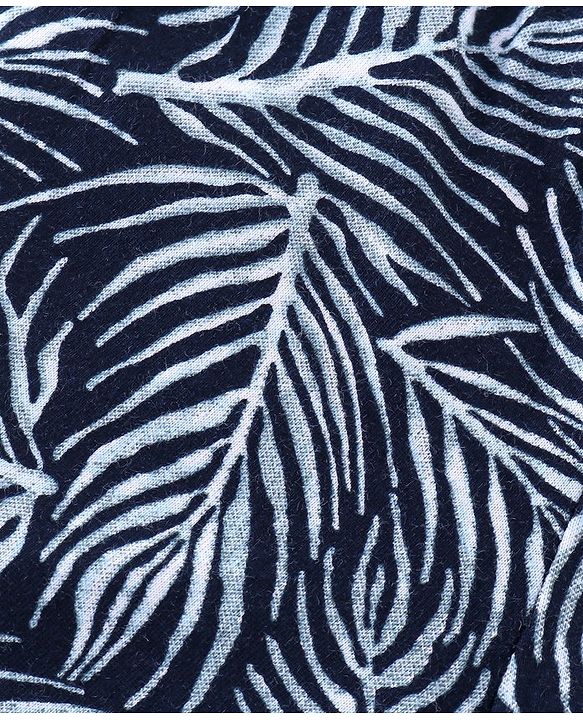 Babyhug Cotton Single Jersey Knit Knee Length Shorts Tropical Theme Pack Of 3 - White Green & Blue