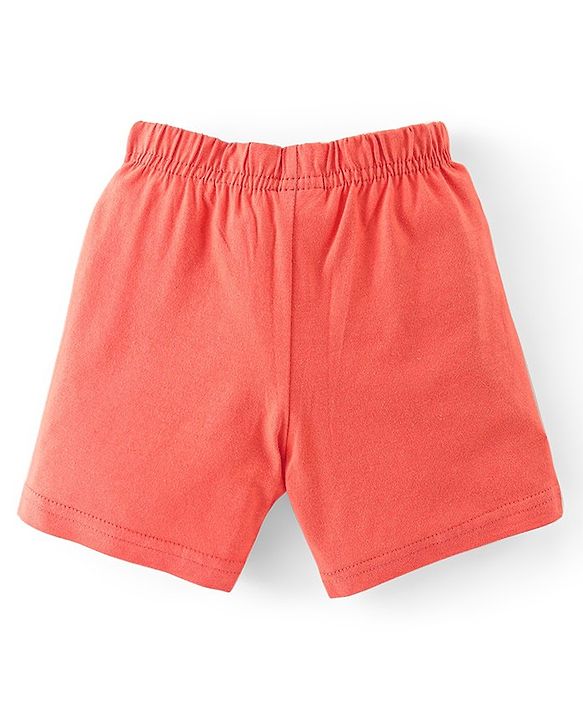 Babyhug Cotton Knit Knee Length Striped Shorts Tropical Camo Print Pack of 3 - Multicolour