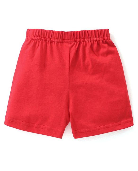Babyhug Cotton Knit Shorts Surfboard Print Pack of 3 - Multicolour