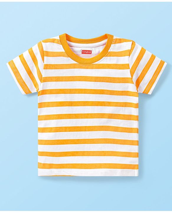 Babyhug 100% Cotton Knit Half Sleeves T-Shirts Sports Theme Pack of 3 - Multicolor