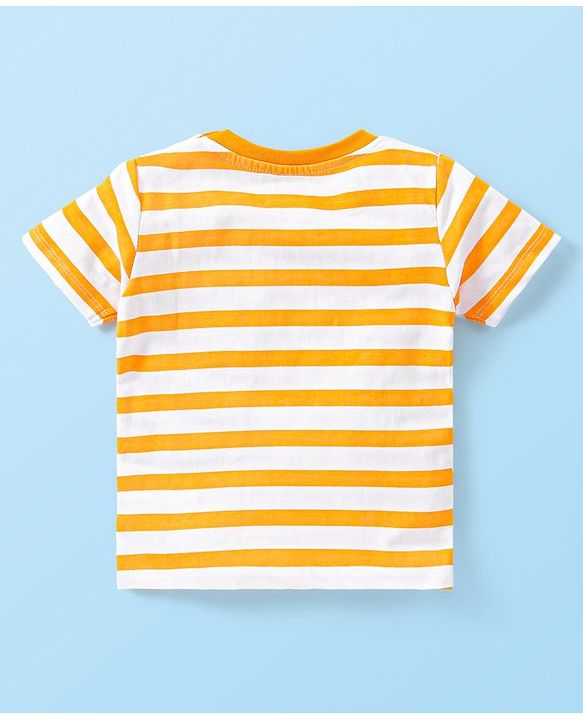 Babyhug 100% Cotton Knit Half Sleeves T-Shirts Sports Theme Pack of 3 - Multicolor