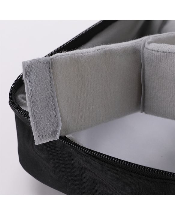 Babyhug Multifunctional Portable Travel Toiletry Bag with Straps - Black