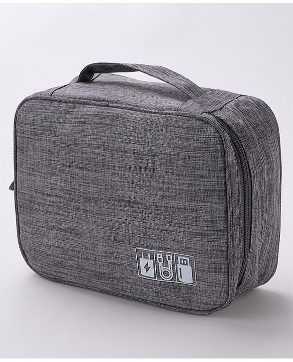 Babyhug Multifunctional Portable Travel Toiletry Bag with Straps - Black
