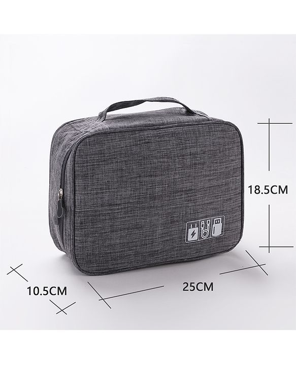 Babyhug Multifunctional Portable Travel Toiletry Bag with Straps - Black