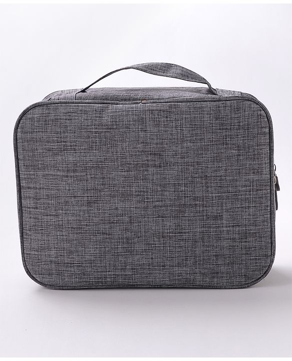 Babyhug Multifunctional Portable Travel Toiletry Bag with Straps - Black