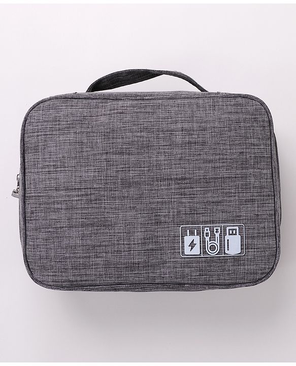 Babyhug Multifunctional Portable Travel Toiletry Bag with Straps - Black