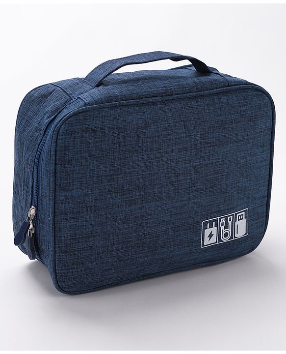 Babyhug Multifunctional Portable Travel Toiletry Bag with Straps - Black