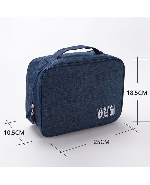 Babyhug Multifunctional Portable Travel Toiletry Bag with Straps - Black