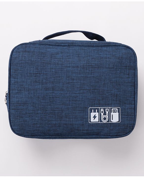 Babyhug Multifunctional Portable Travel Toiletry Bag with Straps - Black
